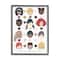 Stupell Industries All Welcome Here Child Portraits Black Framed Wall Art